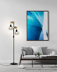 заказать 44081 Торшер TOWNSHEND 5, 2х60W(E27), L400, H1655, A250, сталь, дерево, черный, коричневый в Краснодаре