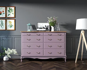 купить Комод Leontina Lavanda на восемь ящиков арт ST9316/2L в Краснодаре