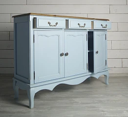 купить Комод "Leontina Blue" (3 ящика и 3 двери) арт ST9344B в Краснодаре