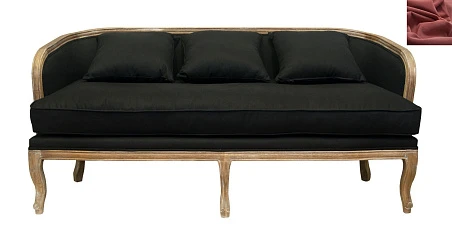 Красный диван Nora классический в интерьере в Краснодаре