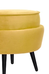 Пуф Pearl Adorn Yellow на черных ножках в Краснодаре