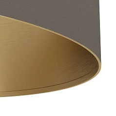 заказать 390336 Люстра SANTANDRIA, 2X40W (E27), L1050, B350, H1500, сталь, дерево, матовая латунь, коричневый/текстиль, капучино, латунь в Краснодаре