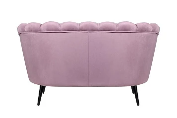 Дизайнерский двухместный диван Pearl Double Pink на черных ножках в интернет-магазине в Краснодаре