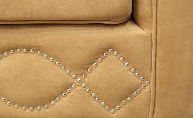 Прямой диван 3 места арт-деко Volte коричневый на заказ в Краснодаре