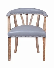 стильный Мягкий стул с подлокотниками Tanner Gray Leather в Краснодаре