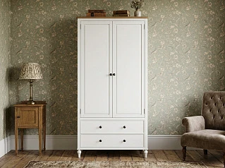 купить красивые Шкаф двухстворчатый "Одри (Odri)" с ящиками арт od2127KR в Краснодаре