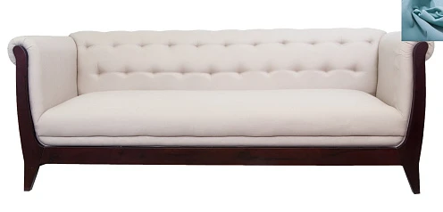 фото Классический диван Delvin голубой в интерьере в Краснодаре