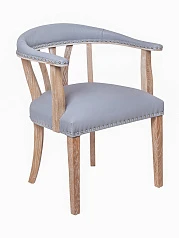 фото Мягкий стул с подлокотниками Tanner Gray Leather в Краснодаре