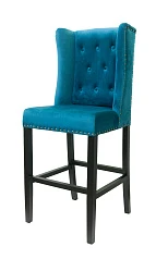 купить Дизайнерский барный стул Skipton Blue Velvet в интернет-магазине в Краснодаре