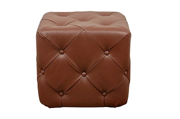 заказать Дизайнерский пуф Amrit Light Brown Leather в Краснодаре