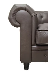 купить Диван из коричневой кожи Chesterfield Brown Leather 2S в Краснодаре