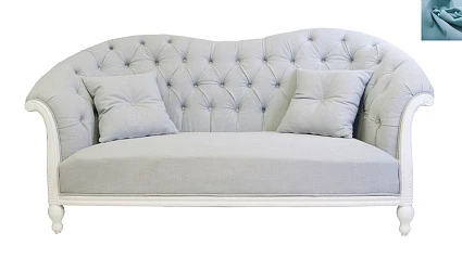 красивый Французский диван Velina цвет голубой на заказ в Краснодаре