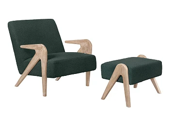 красивое Кресло с пуфом Arrow Oak на заказ в Краснодаре