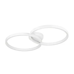 красивые 900954 Потолочный светильник AMANDOLO, 19,5W(LED), 2400lm, L675, B380, H65, алюминий, сталь, белый/пластик, белый на заказ в Краснодаре