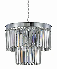 Люстра Odeon 2 Rings Chrome в интерьере в Краснодаре