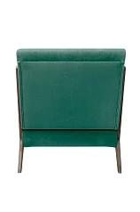 Низкое кресло с деревянными подлокотниками Mody Green V2 цвет зеленый в Краснодаре