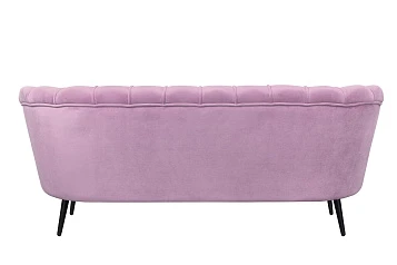 Диван ракушка Pearl Triple Pink на черных ножках в интернет-магазине в Краснодаре