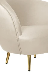 Мягкое кресло для гостиниц Small Benee Beige в интерьере в Краснодаре
