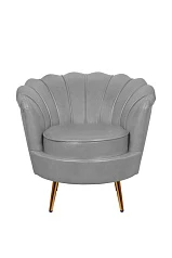 стильное Низкое кресло ракушка Pearl Grey V2 в Краснодаре