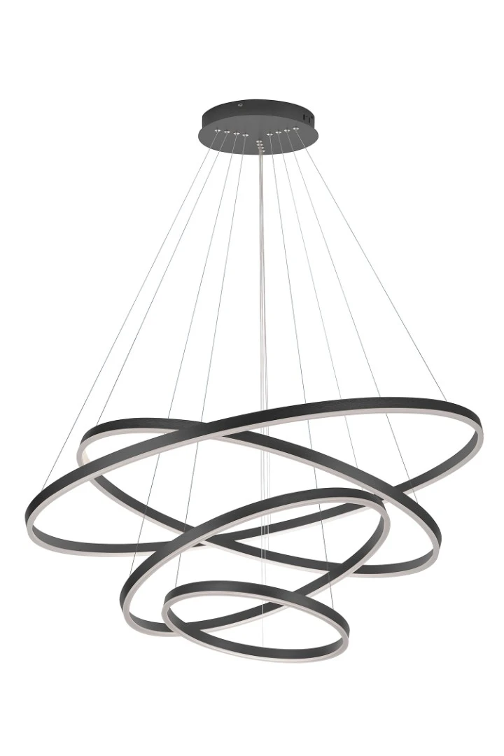 Люстра Orblaze 4 rings 1000 black в Краснодаре