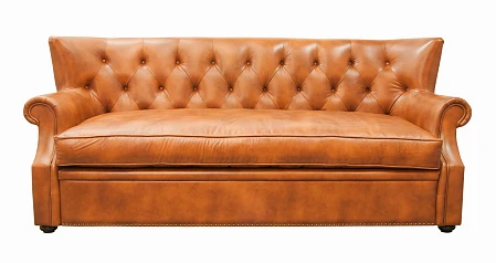 Кожаный диван лофт Tesco коричневый на заказ в интернет-магазине в Краснодаре