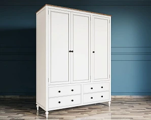 фото Шкаф трехстворчатый "Odri" с ящиками арт od2127KR3 в интерьере в Краснодаре