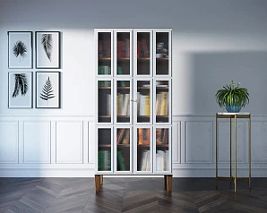 красивый Шкаф двухстворчатый "Andersen" с рифлеными стеклами арт AN12 в Краснодаре
