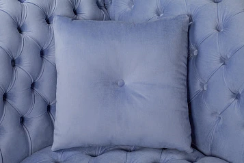 Двухместный диван Lina Blue-B синий в интерьере в Краснодаре