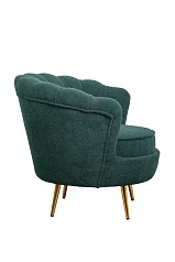 красивые Низкое кресло ракушка Pearl зеленый Boucle в Краснодаре