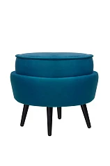 купить Пуф Pearl Adorn Marine на черных ножках в Краснодаре