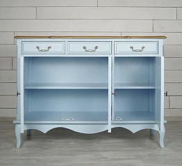 купить Комод "Leontina Blue" (3 ящика и 3 двери) арт ST9344B в Краснодаре