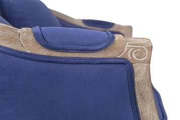 красивые Дизайнерский двухместный диван Darcy 2 ампир синий в Краснодаре