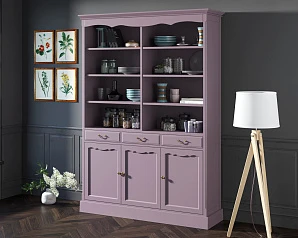 красивый Двухсекционный шкаф Leontina Lavanda для посуды арт ST9330/3L в интернет-магазине в Краснодаре