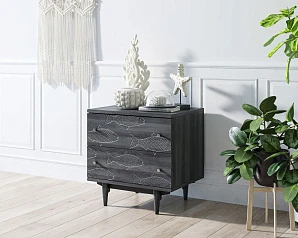 Комод "Boho" 2 ящика с рыбами арт BH03 в интернет-магазине в Краснодаре
