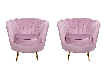 стильное Комплект кресел ракушка Pearl Pink в Краснодаре