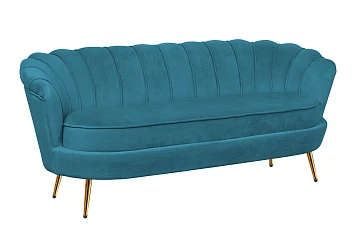 Диван ракушка для гостиниц Pearl Triple Marine Velvet в Краснодаре