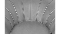 купить Низкое кресло ракушка Pearl Grey V2 на черных ножках в Краснодаре