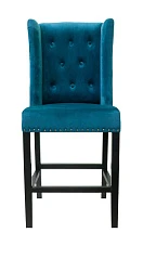Дизайнерский полубарный стул Skipton Average Blue Velvet в Краснодаре