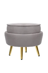 стильные Пуф Pearl Adorn Grey в Краснодаре