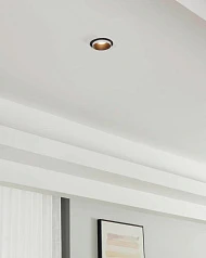 купить 900453 Встраиваемый светильник CAROSSO, 35W (GU10), ?93, алюминий, черный, белый в интернет-магазине в Краснодаре