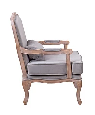 купить красивое Мягкое полукресло с подлокотниками Nitro Grey Velvet в Краснодаре