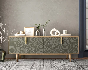 Комод под TV с четыремя дверками "Line" R21/browngrey в интернет-магазине в Краснодаре