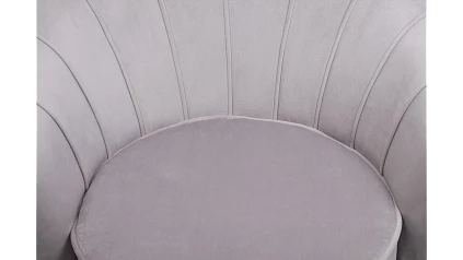 заказать Кресло с пуфом ракушка Pearl Grey в Краснодаре