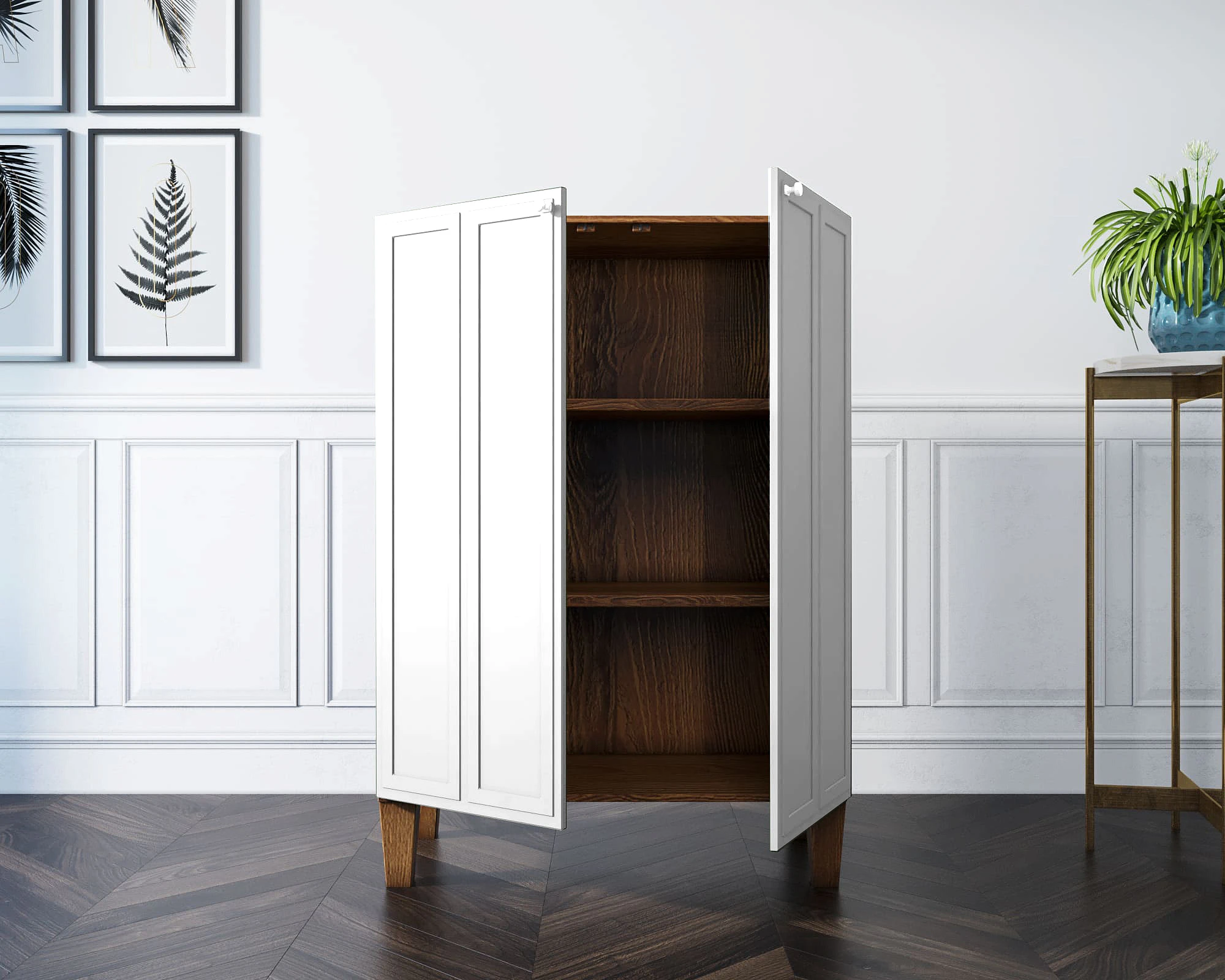купить красивые Шкаф-буфет "Andersen" малый арт AN18WH в интернет-магазине в Краснодаре