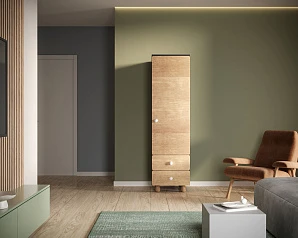 красивые Узкий шкаф-модуль с ящиками "Split" SP15 на заказ в Краснодаре