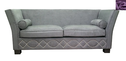 заказать Трехместный диван арт-деко Volte Grey фиолетовый цвет в Краснодаре