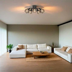 фото 31532 Люстра TARBES, 5x60W(E27), сталь, черный в Краснодаре