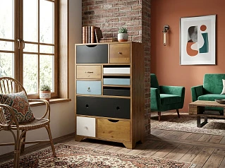 купить Комод универсальный «Акварель (Aquarelle)» 10 ящиков арт RE-14ETG/4 в Краснодаре