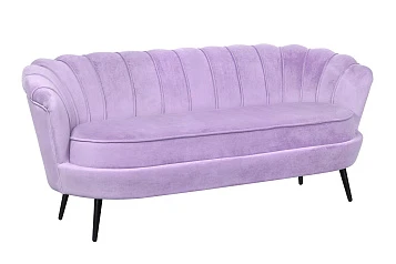 купить Диван ракушка для гостиниц Pearl Triple Purple на черных ножках в Краснодаре