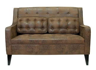 Дизайнерский двухместный диван Hublon коричневый в Краснодаре